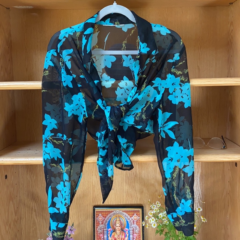 Thrift Chiffon Long Sleeve